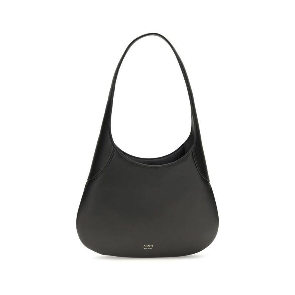 Khaite Black Calf Leather Bos Taurus Shoulder Women's Bag